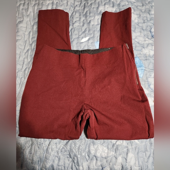 a new day Pants - Womens Burgundy High-Waisted Pants